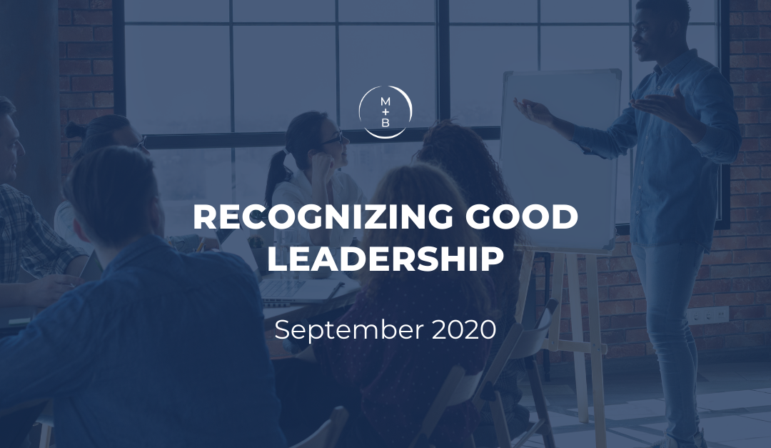 Recognizing Good Leadership