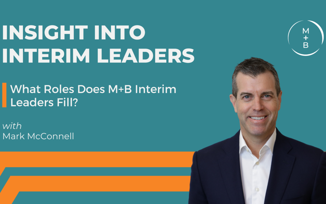 What Roles Does M+B Interim Leaders Fill?