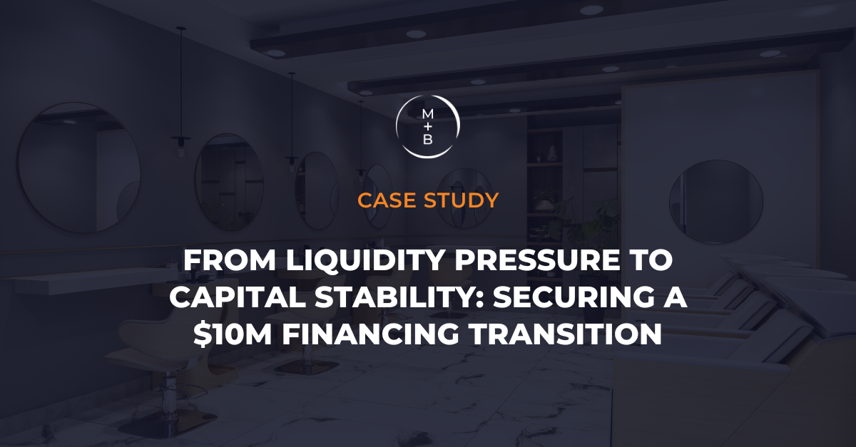 From Liquidity Pressure to Capital Stability: Securing a $10M Financing Transition